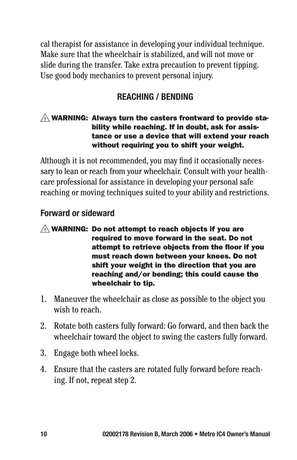 E&J METRO IC4 User Manual | Page 10 / 36