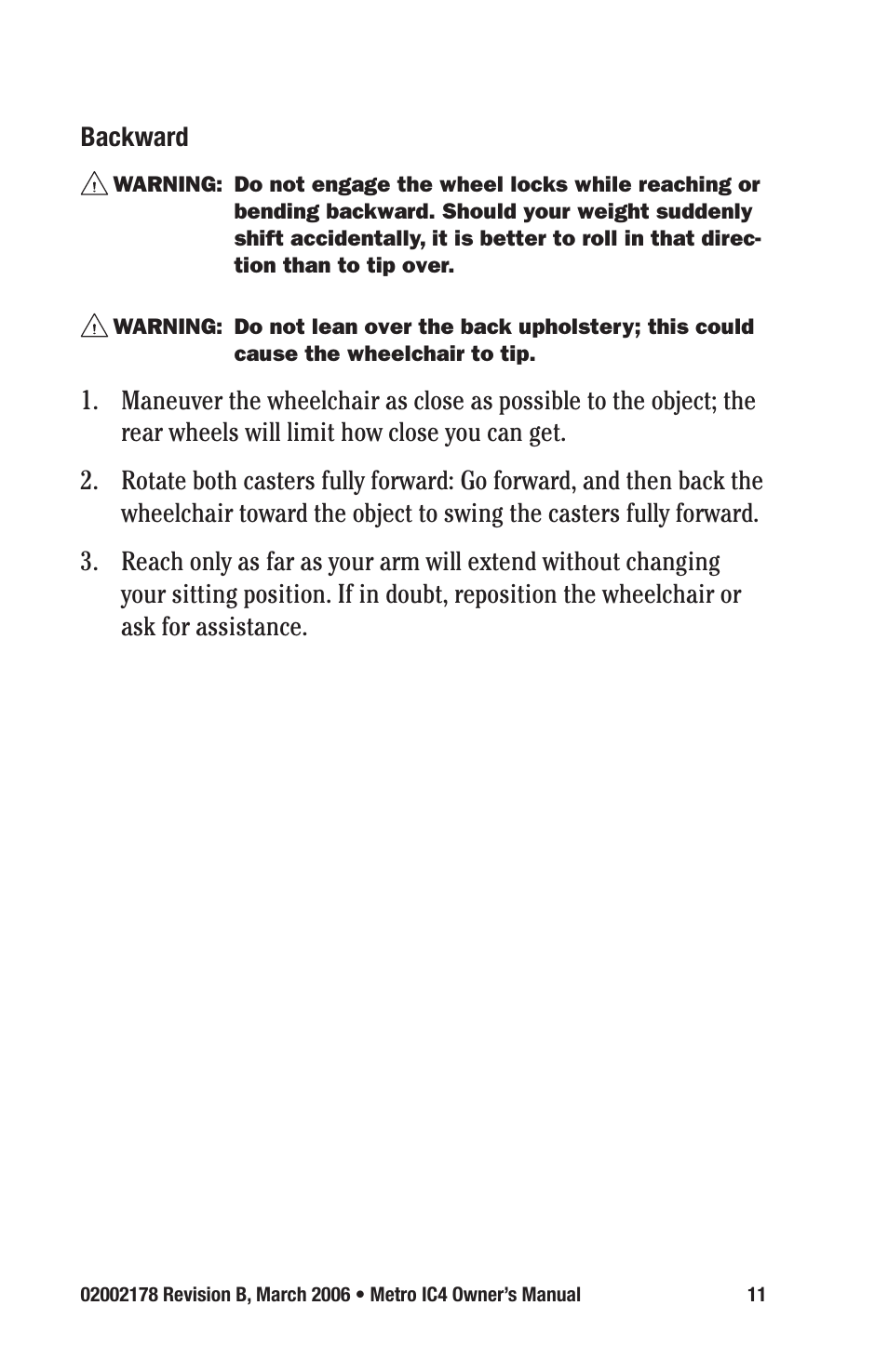 E&J METRO IC4 User Manual | Page 11 / 36
