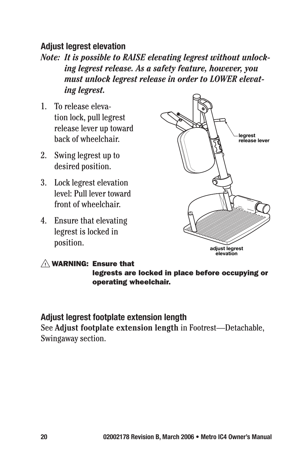 E&J METRO IC4 User Manual | Page 20 / 36