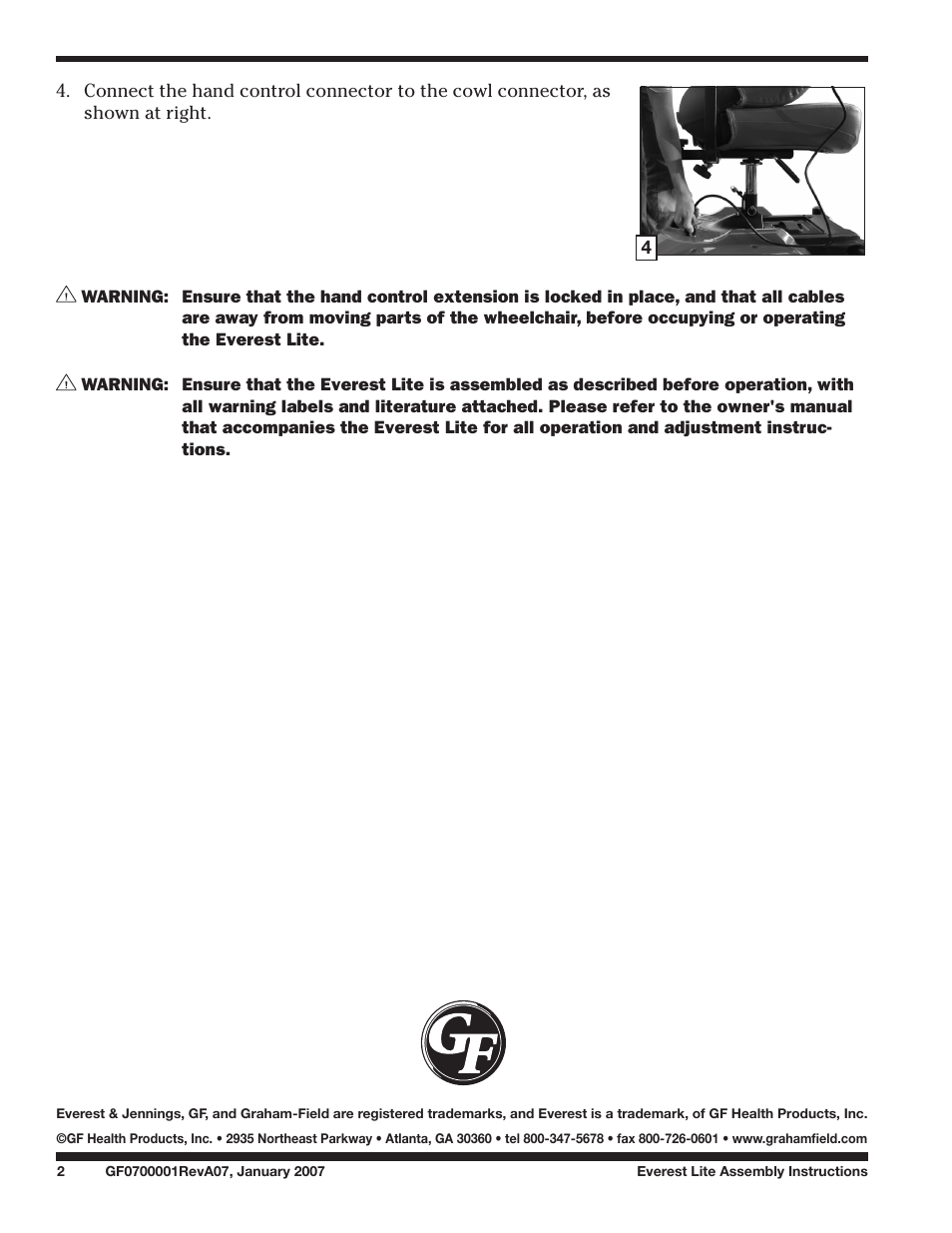 E&J GF070000REVA07 User Manual | Page 2 / 2