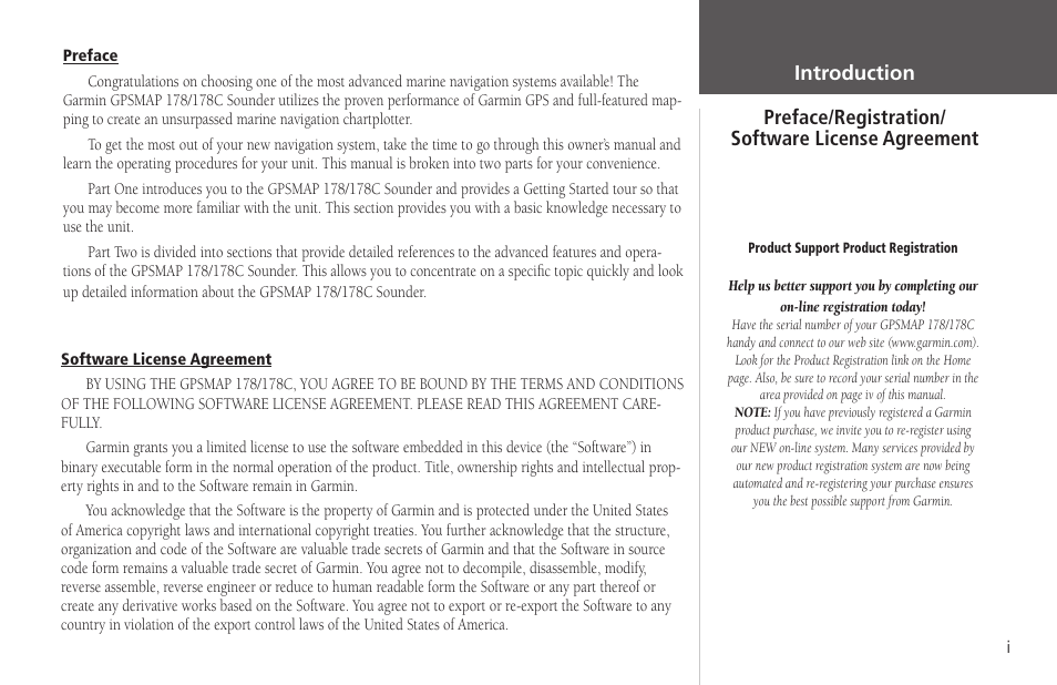 Preface/registration, Software license agreement | EURO-WARE 178 User Manual | Page 3 / 134