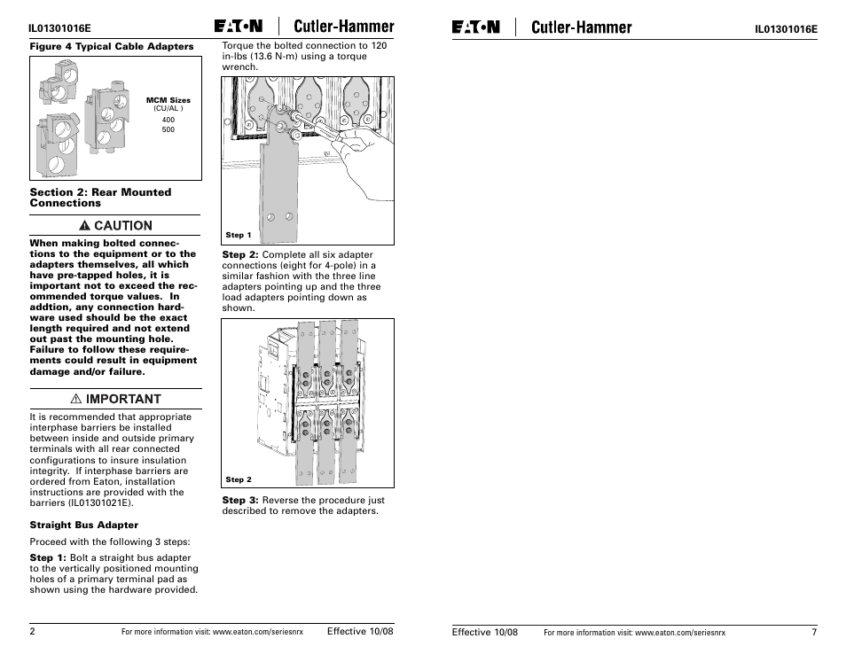 Eaton Electrical Series NRX User Manual | Page 2 / 4