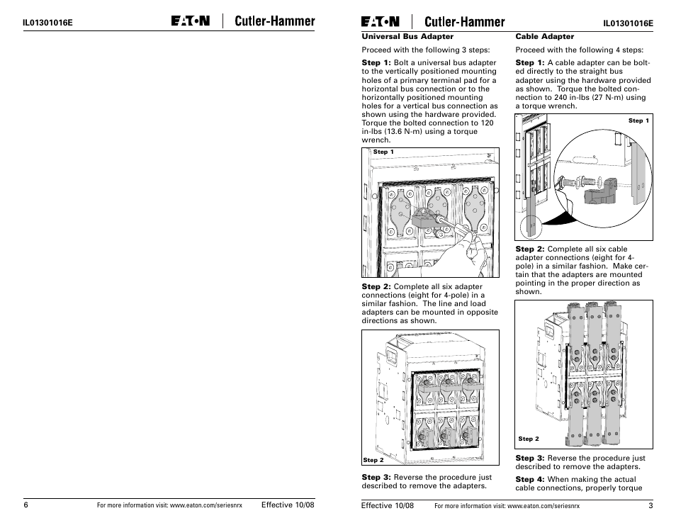 Eaton Electrical Series NRX User Manual | Page 3 / 4