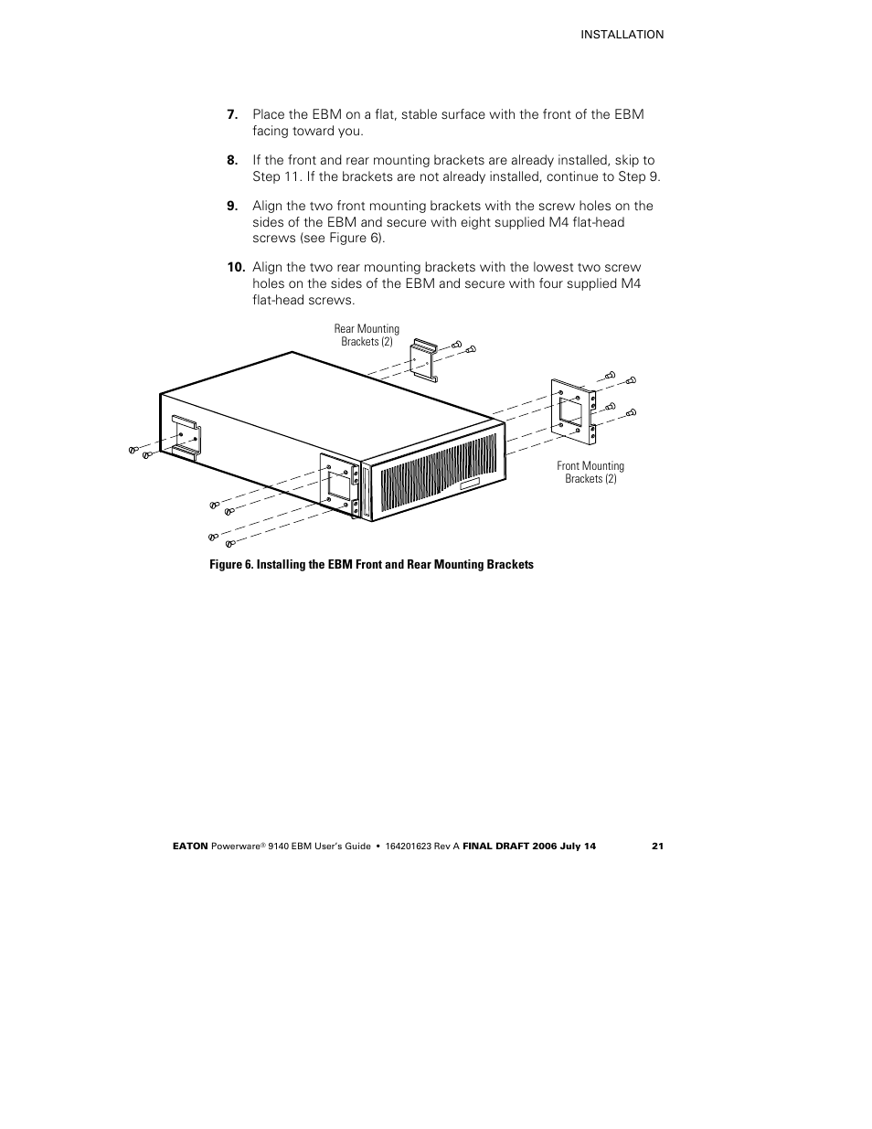 Eaton Electrical Extended Battery Module (EBM) 9140 User Manual | Page 27 / 44
