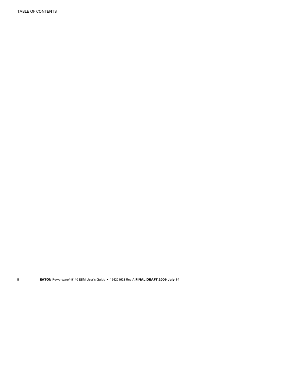 Eaton Electrical Extended Battery Module (EBM) 9140 User Manual | Page 6 / 44