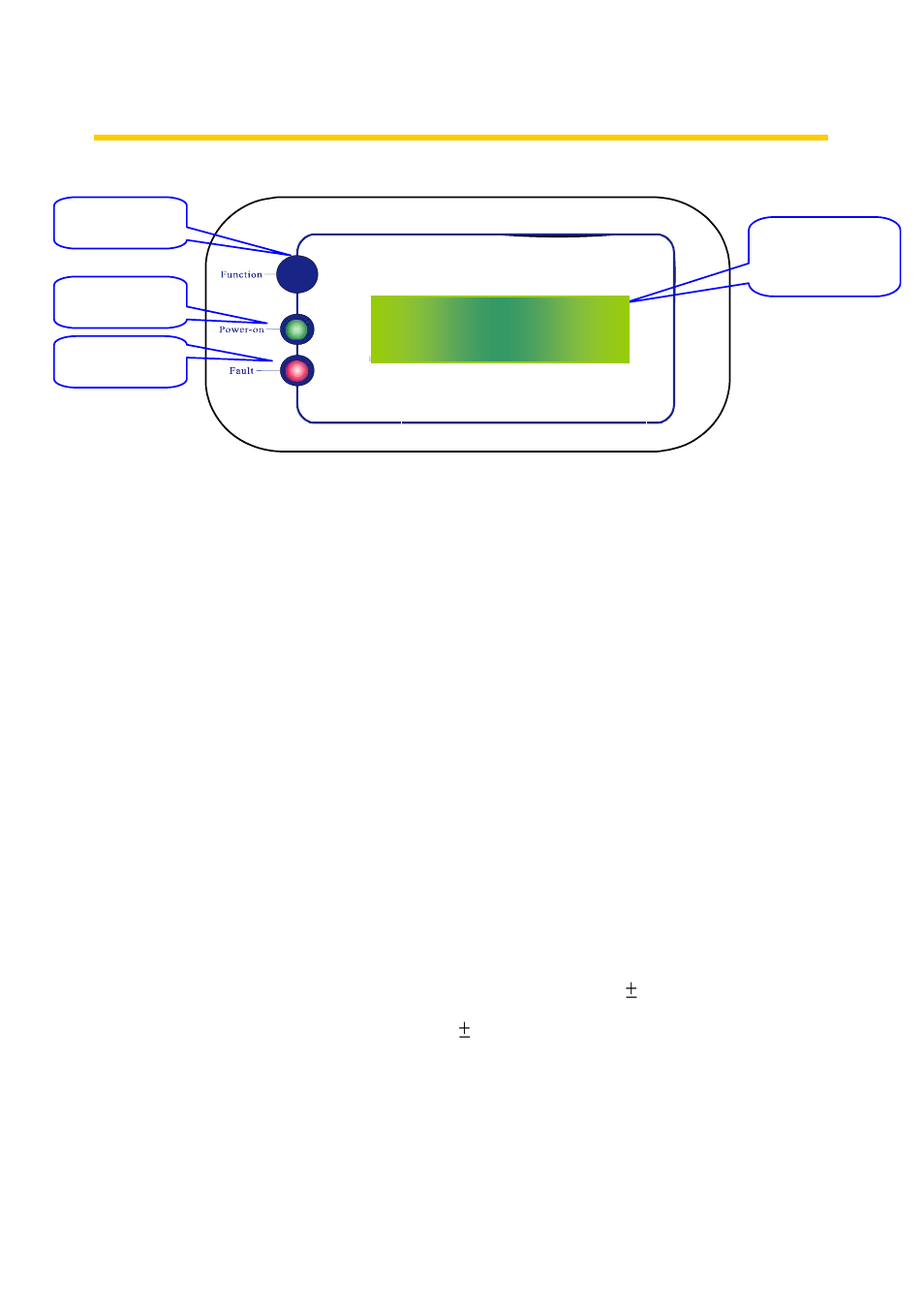 Front panel arrangement, Function key, Accuracy of the reading | Eaton Electrical ETN2000 User Manual | Page 20 / 33