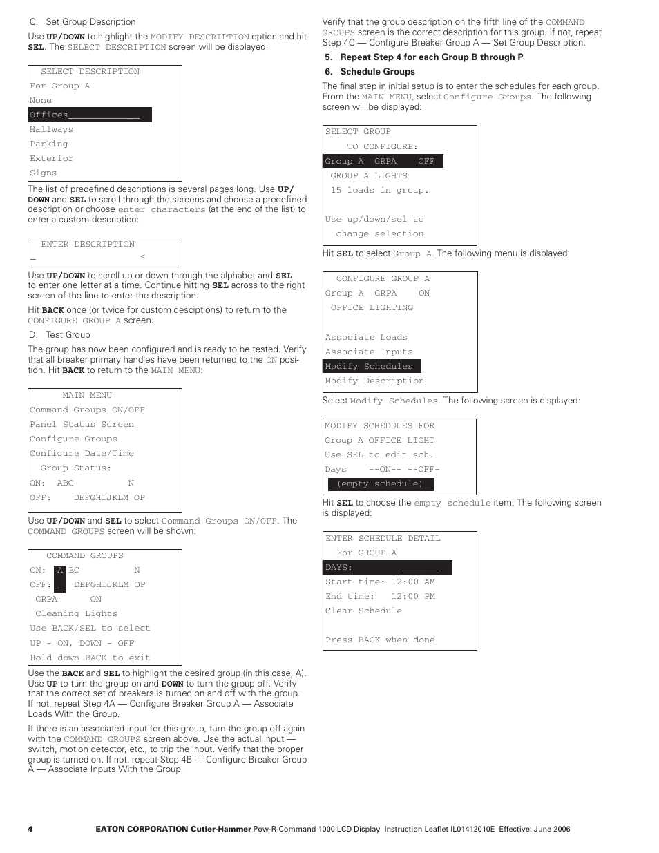 Eaton Electrical POW-R-COMMAND 1000 User Manual | Page 4 / 8