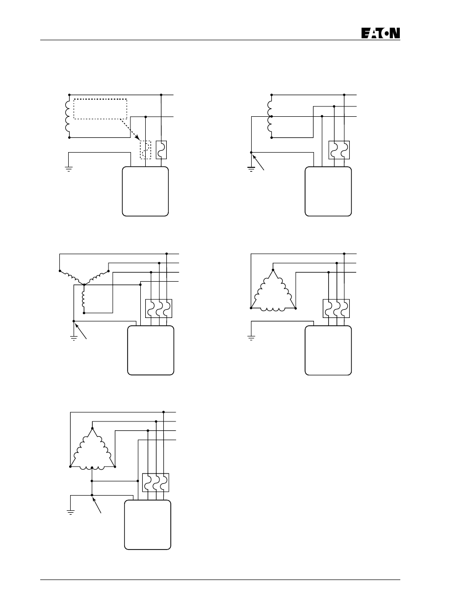 2 xt-40 wiring diagrams, Split phase (1s101), Phase delta (high-leg) (3d101) | Eaton Electrical IM01005012E User Manual | Page 6 / 12