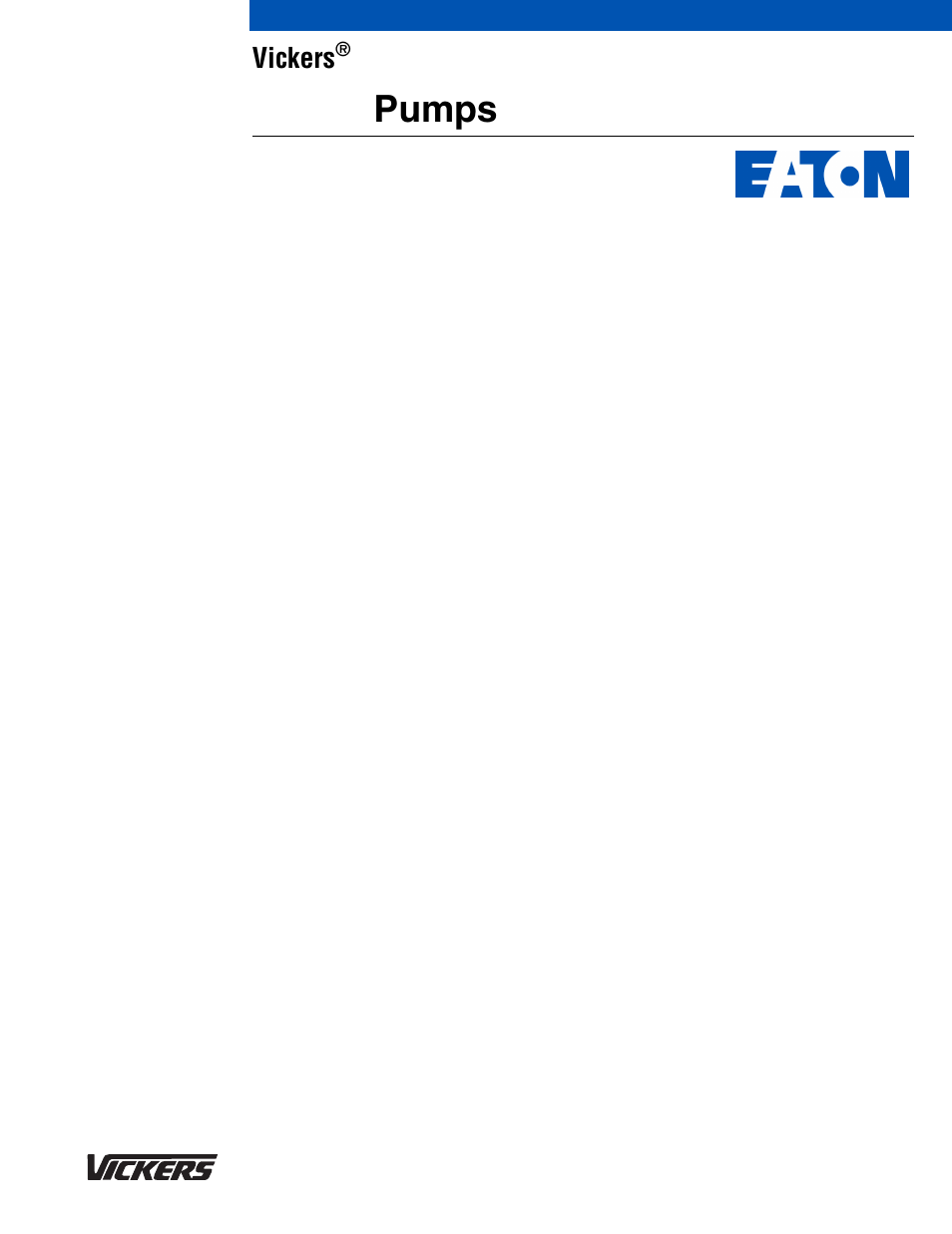 Eaton Electrical PVH131/141 User Manual | 9 pages