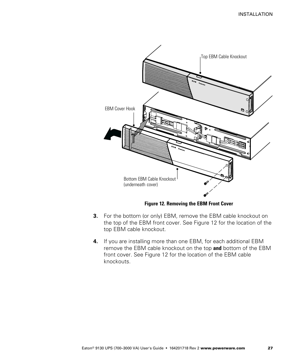 Eaton Electrical Powerware 9130 User Manual | Page 35 / 120