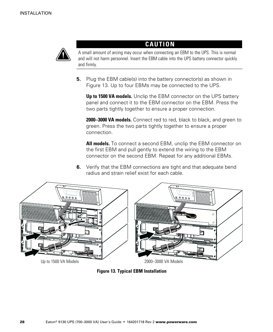 Eaton Electrical Powerware 9130 User Manual | Page 36 / 120