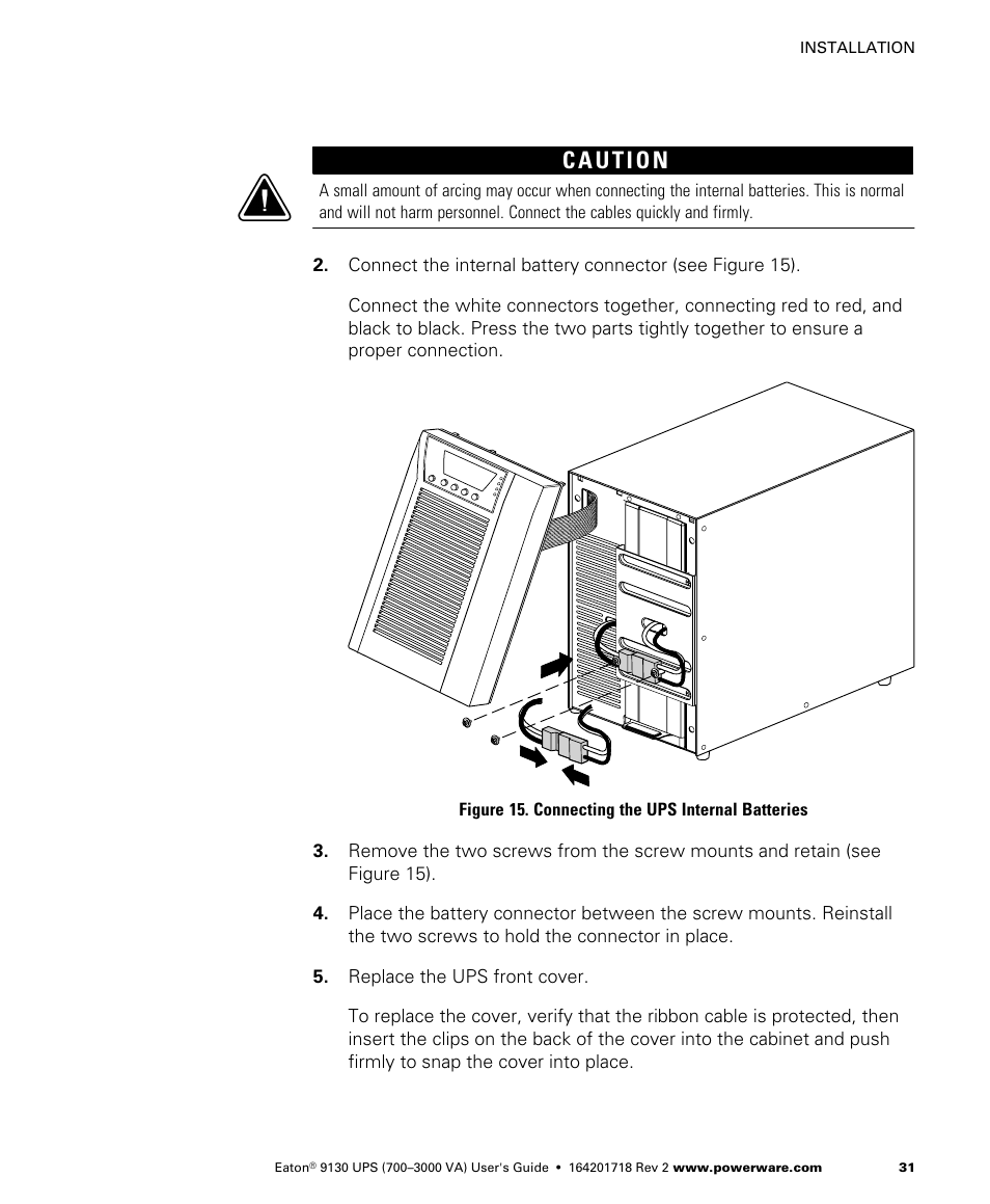 Eaton Electrical Powerware 9130 User Manual | Page 39 / 120