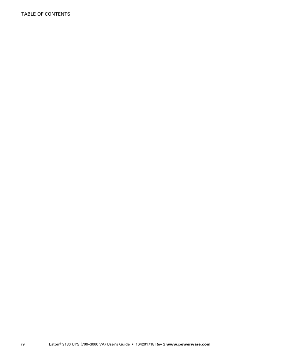 Eaton Electrical Powerware 9130 User Manual | Page 8 / 120