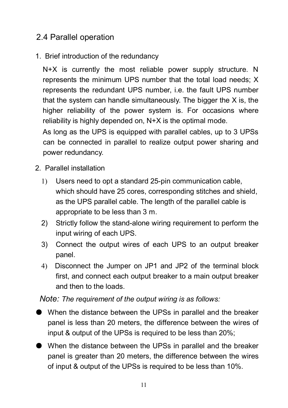 4 parallel operation | Eaton Electrical 10000L(XL) User Manual | Page 13 / 29