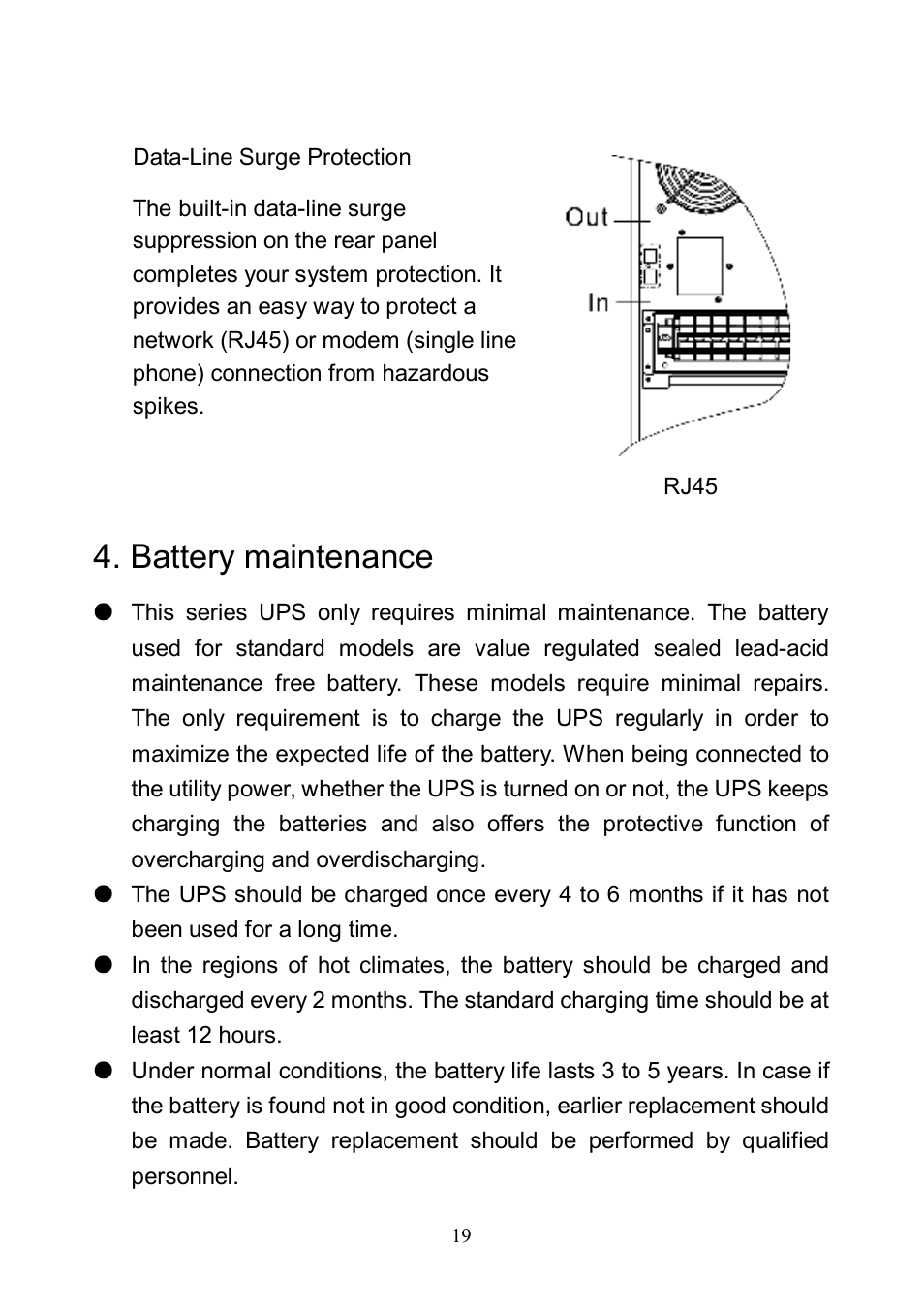 Battery maintenance | Eaton Electrical 10000L(XL) User Manual | Page 21 / 29