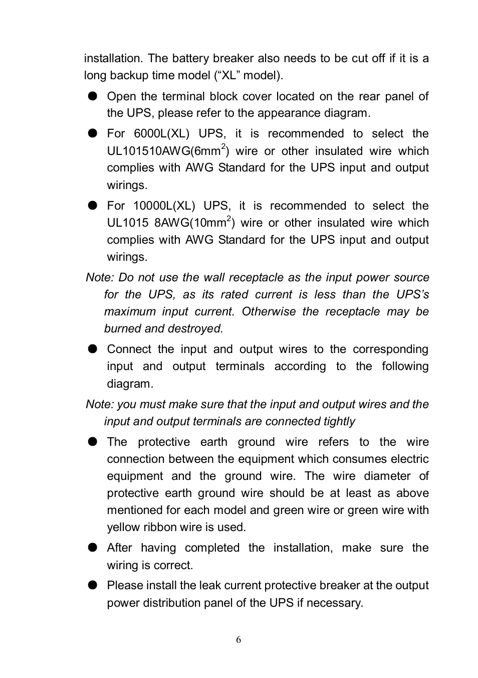 Eaton Electrical 10000L(XL) User Manual | Page 8 / 29