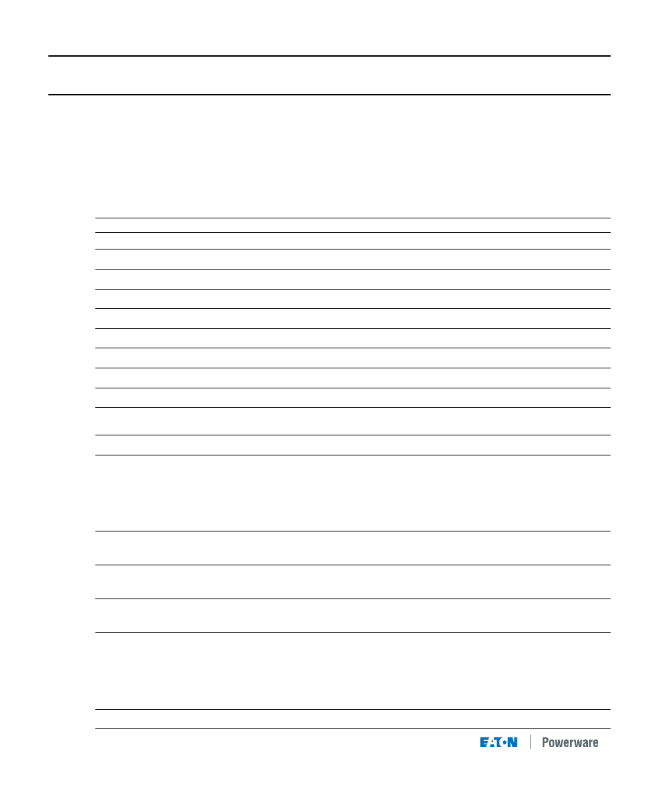 0 specifications | Eaton Electrical 9120 User Manual | Page 20 / 32