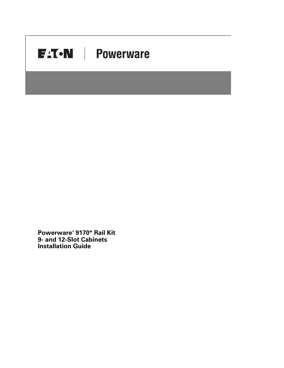 Eaton Electrical 164201420B User Manual | 8 pages