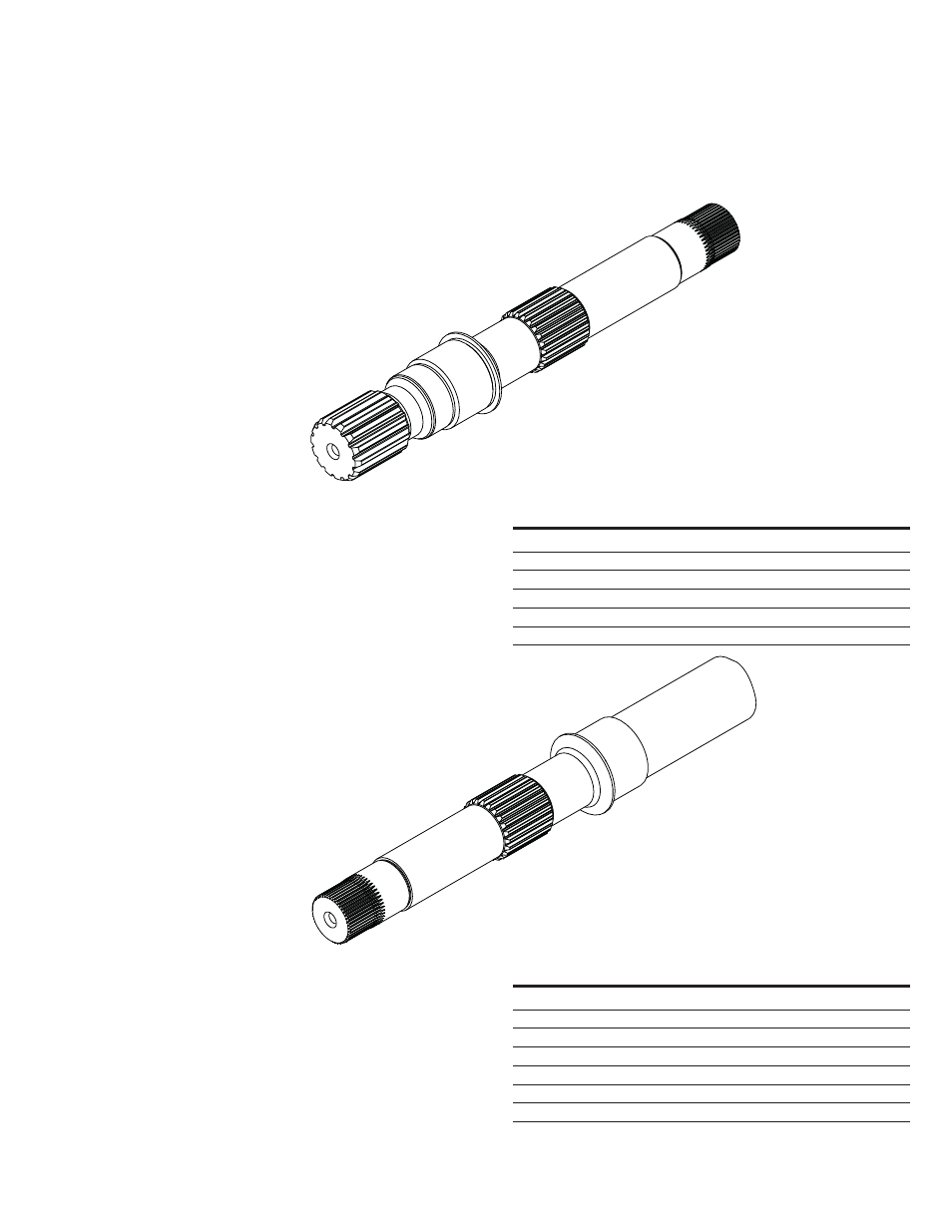 Item 28, 39 - drive shafts, Item 28 drive shaft front, Item 39 drive shaft rear | Eaton Electrical 350 User Manual | Page 13 / 45