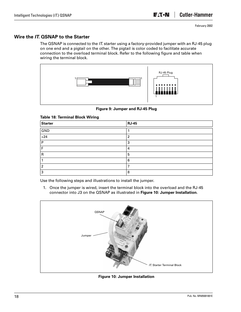 Wire the it. qsnap to the starter | Eaton Electrical QSNAP User Manual | Page 22 / 30