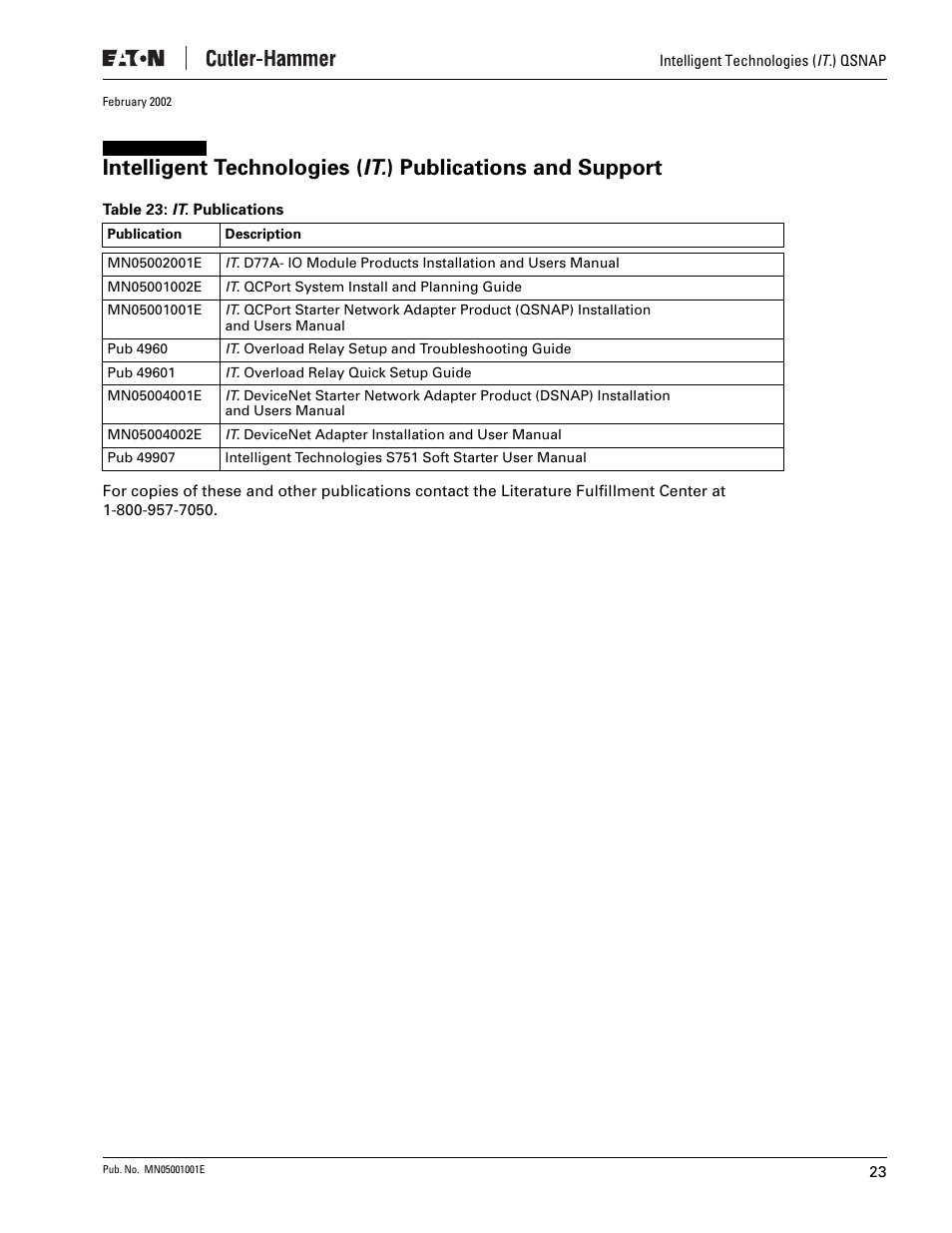 Eaton Electrical QSNAP User Manual | Page 27 / 30