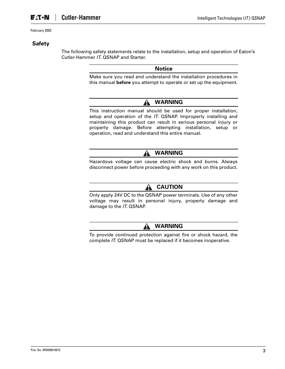 Eaton Electrical QSNAP User Manual | Page 7 / 30