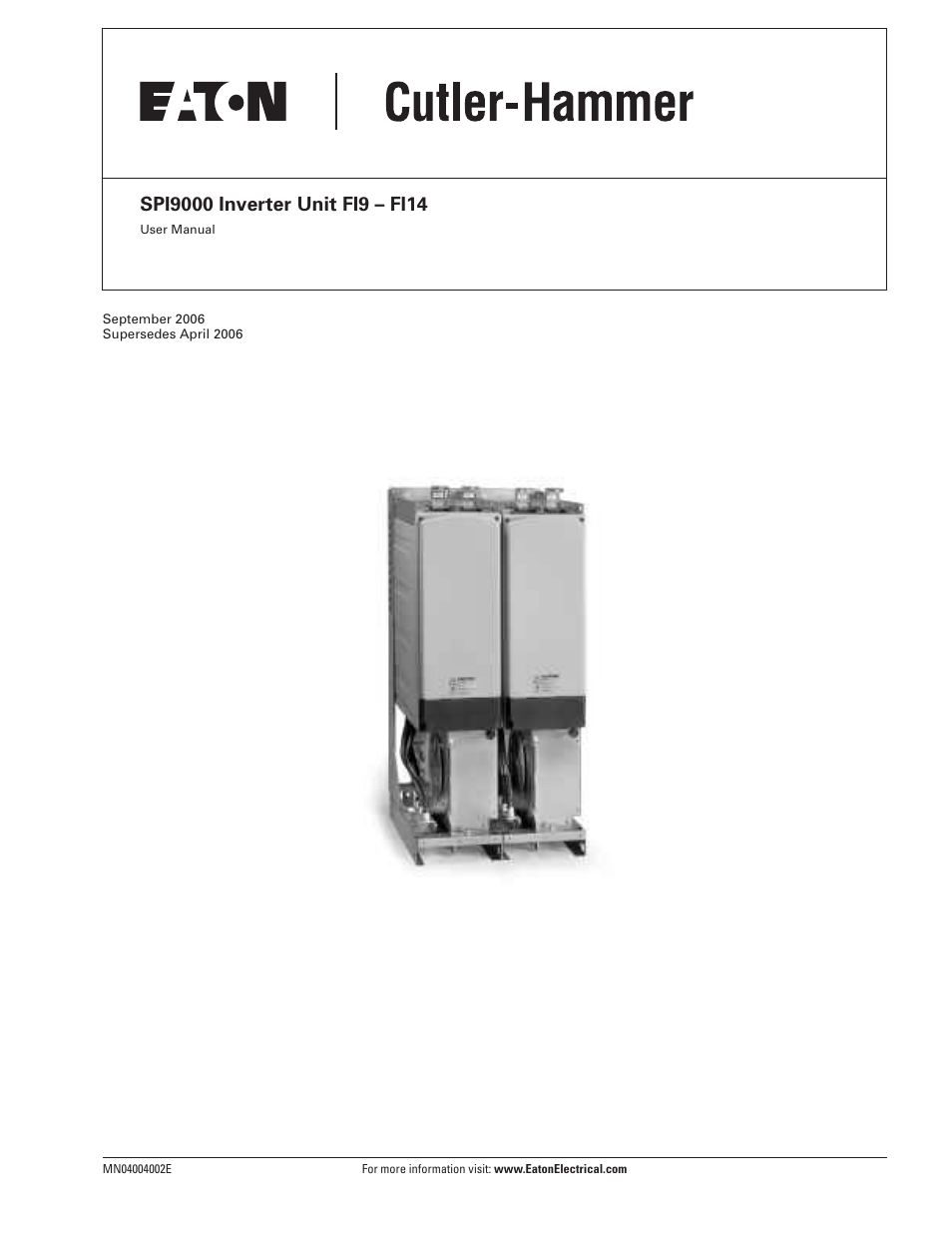 Eaton Electrical SPI9000 User Manual | 96 pages