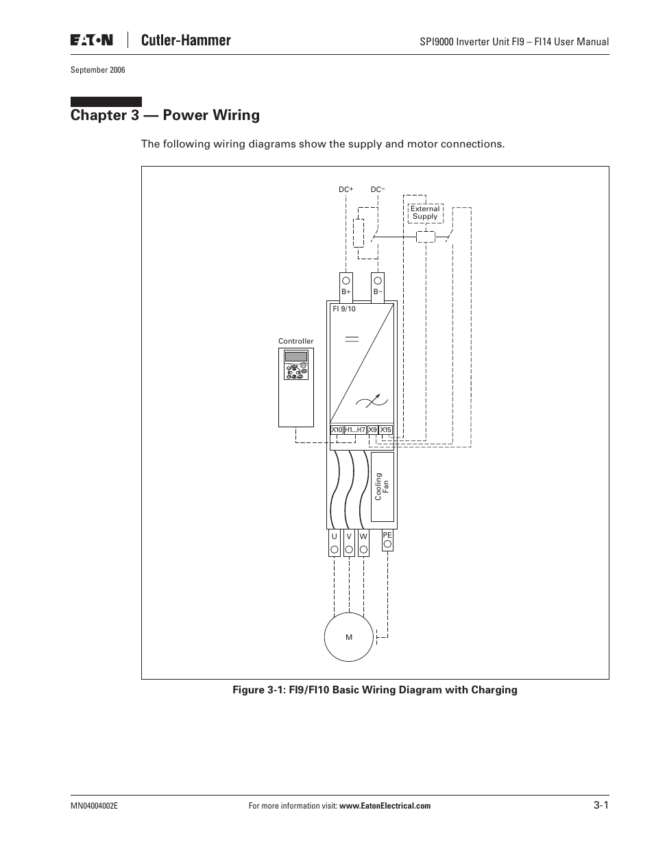 Chapter 3 — power wiring | Eaton Electrical SPI9000 User Manual | Page 25 / 96