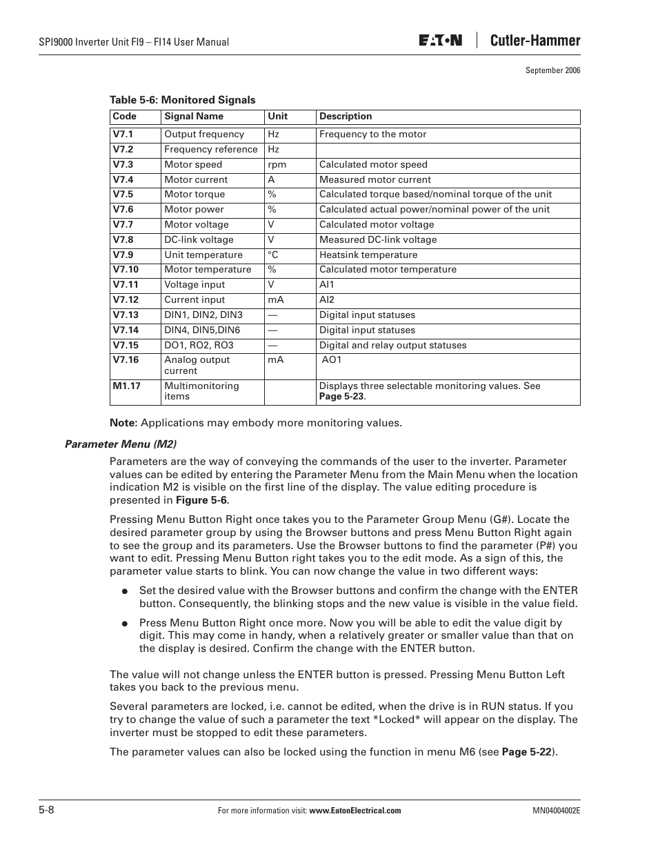 Eaton Electrical SPI9000 User Manual | Page 60 / 96