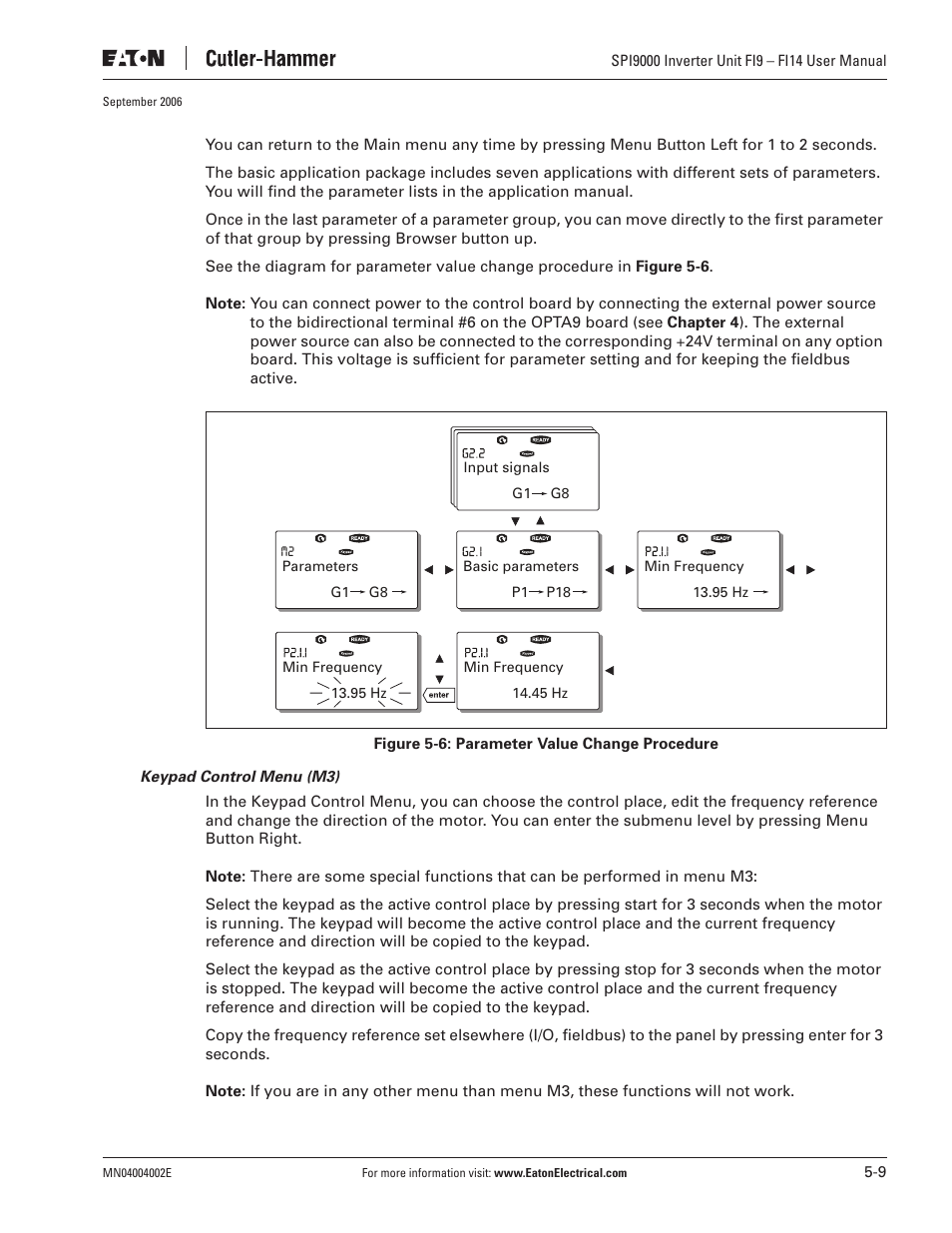 Eaton Electrical SPI9000 User Manual | Page 61 / 96