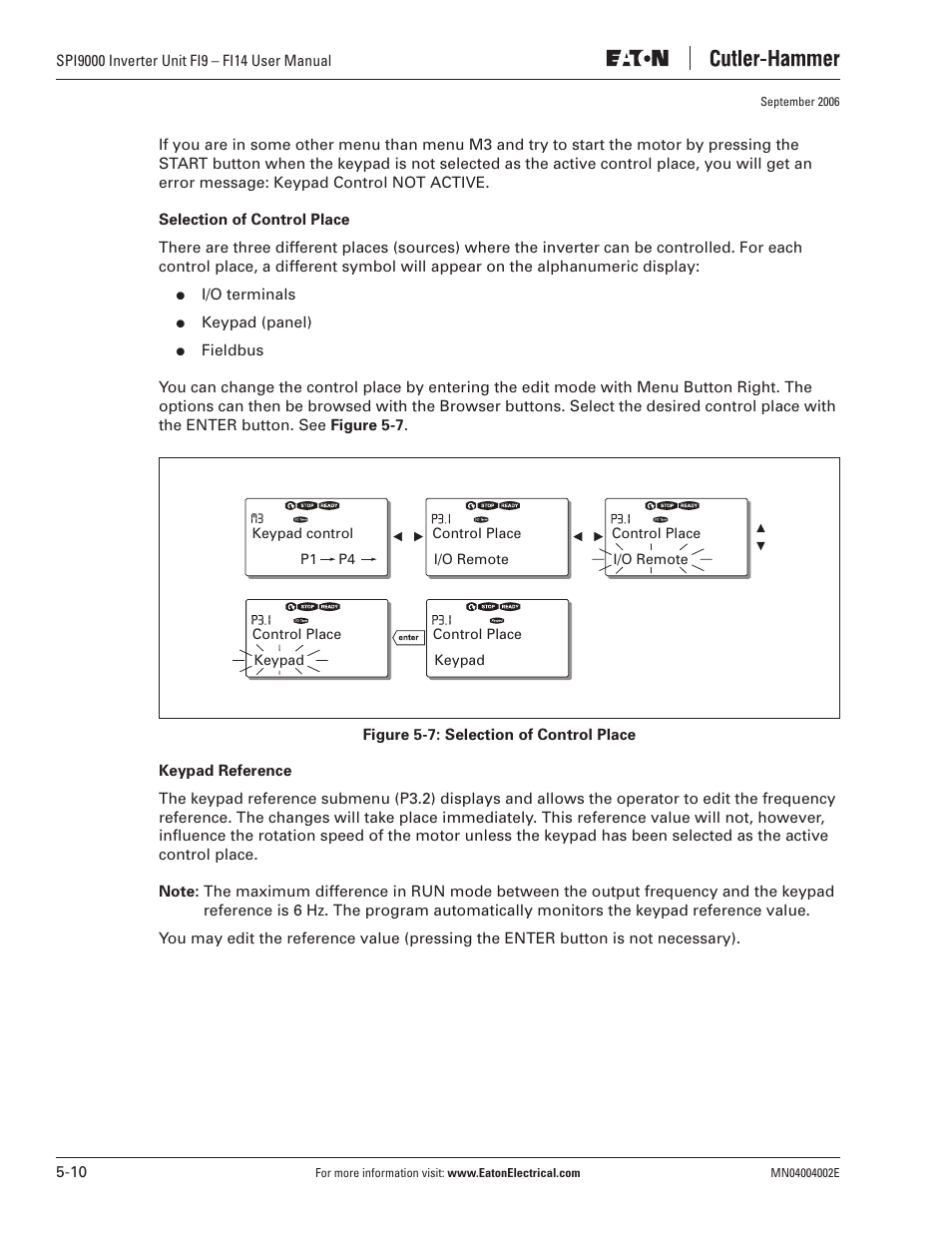 Eaton Electrical SPI9000 User Manual | Page 62 / 96