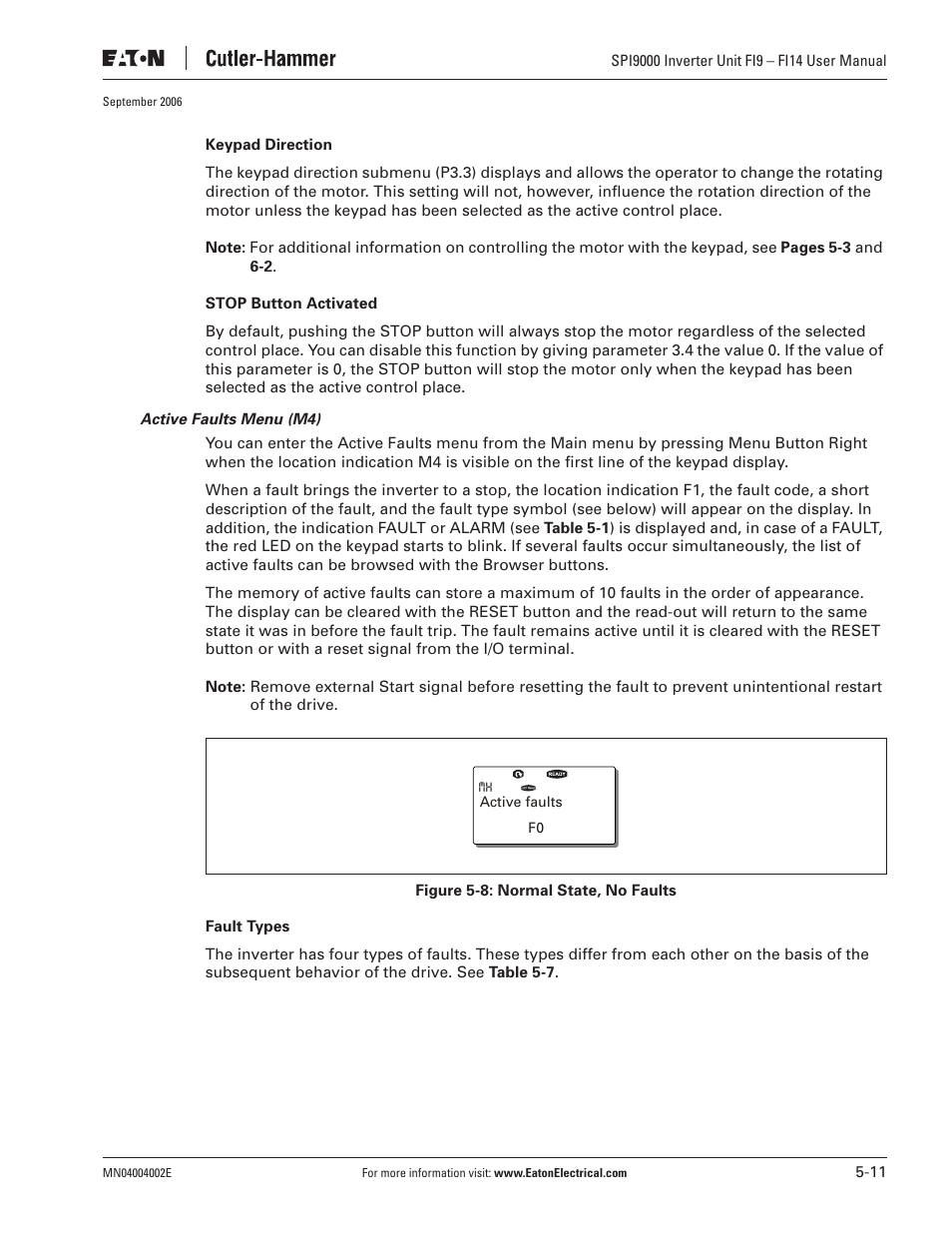 Eaton Electrical SPI9000 User Manual | Page 63 / 96