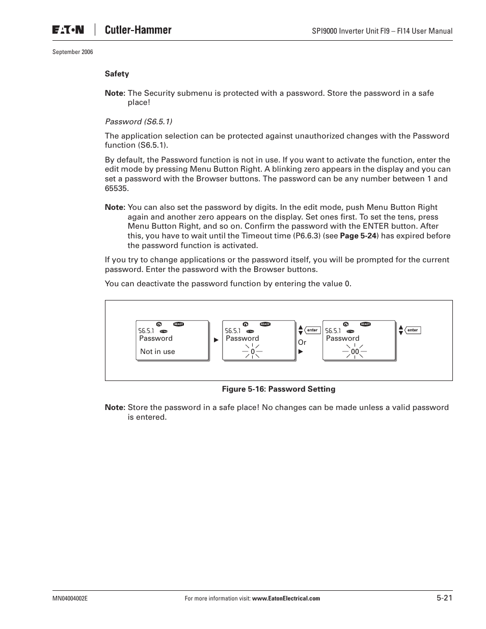 Eaton Electrical SPI9000 User Manual | Page 73 / 96