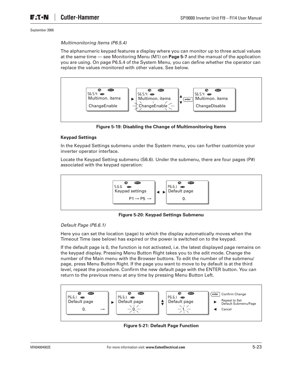 Eaton Electrical SPI9000 User Manual | Page 75 / 96