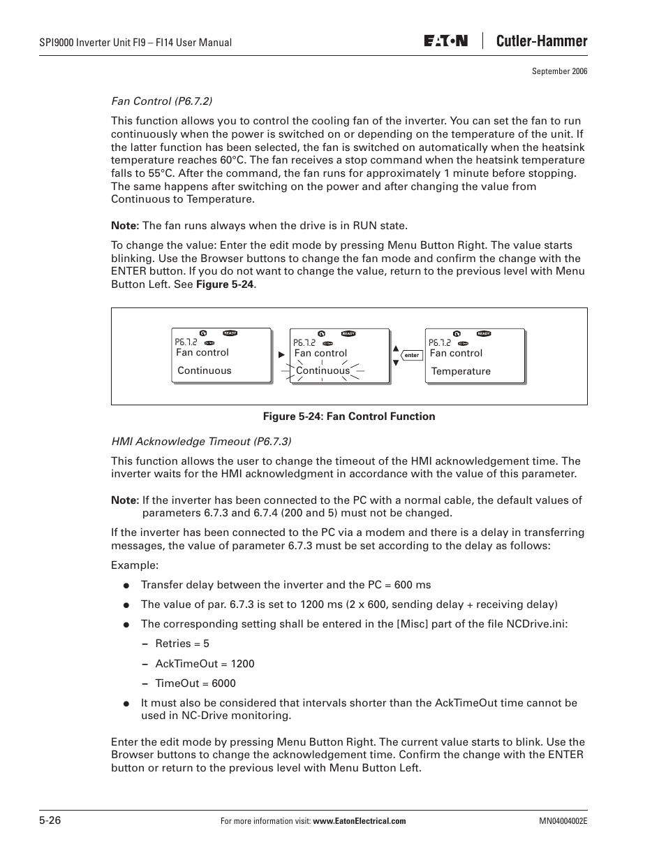 Eaton Electrical SPI9000 User Manual | Page 78 / 96