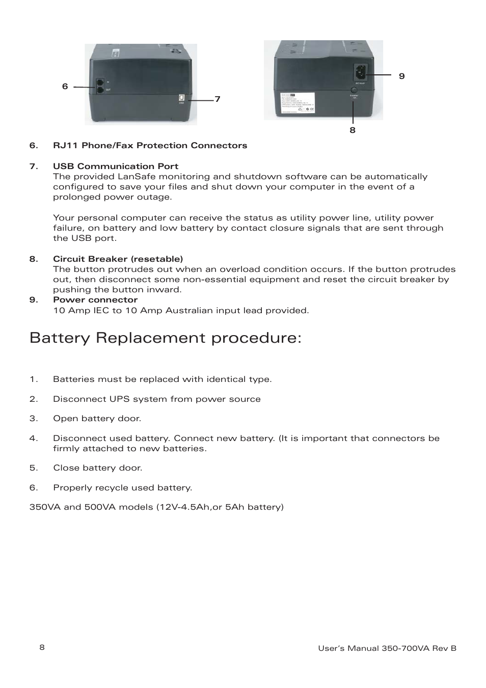Battery replacement procedure | Eaton Electrical Powerware 3105 UPS User Manual | Page 8 / 12