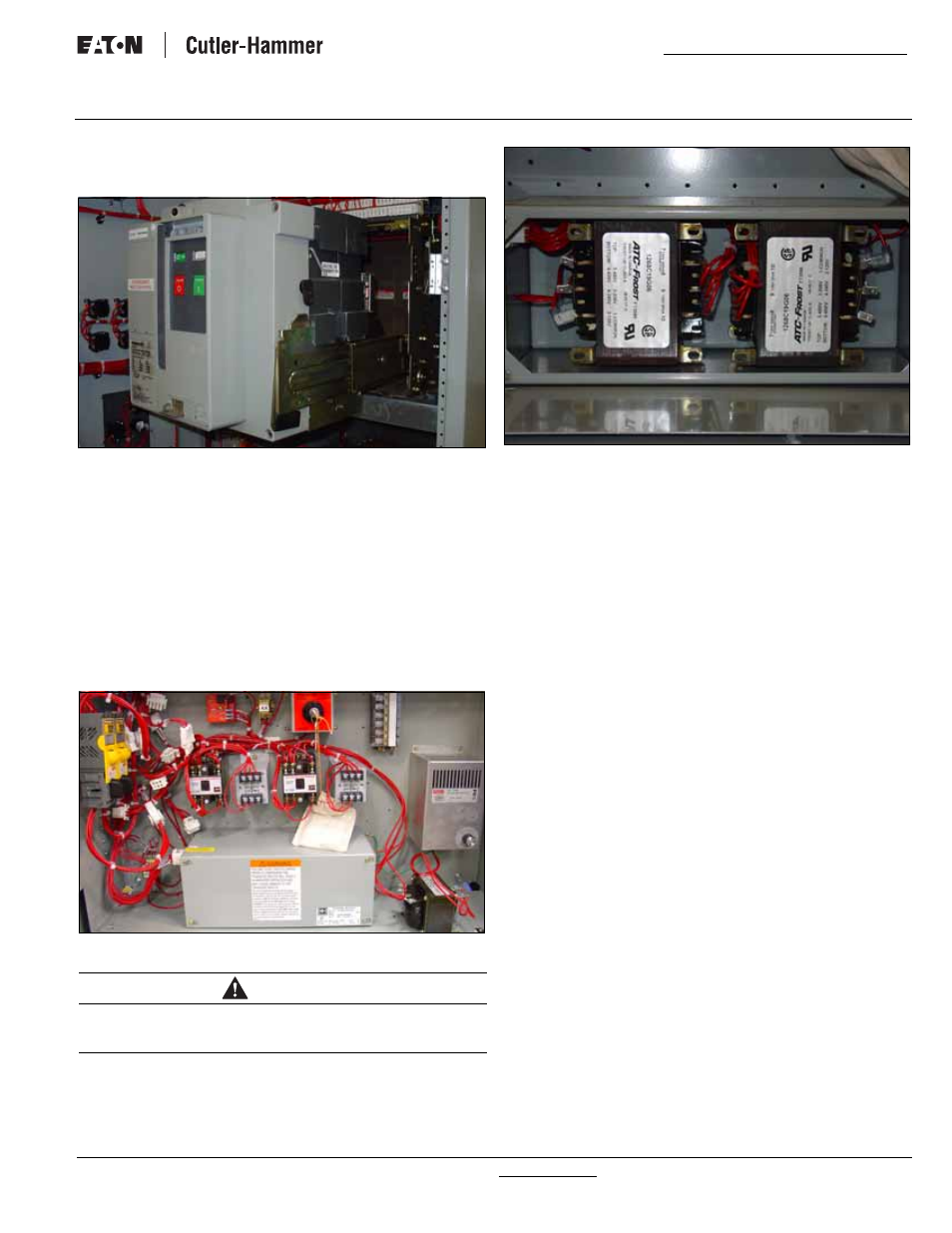 Instructional booklet, Warning, Fixed and drawout magnum transfer switches | Eaton Electrical Magnum Transfer Switch User Manual | Page 13 / 36