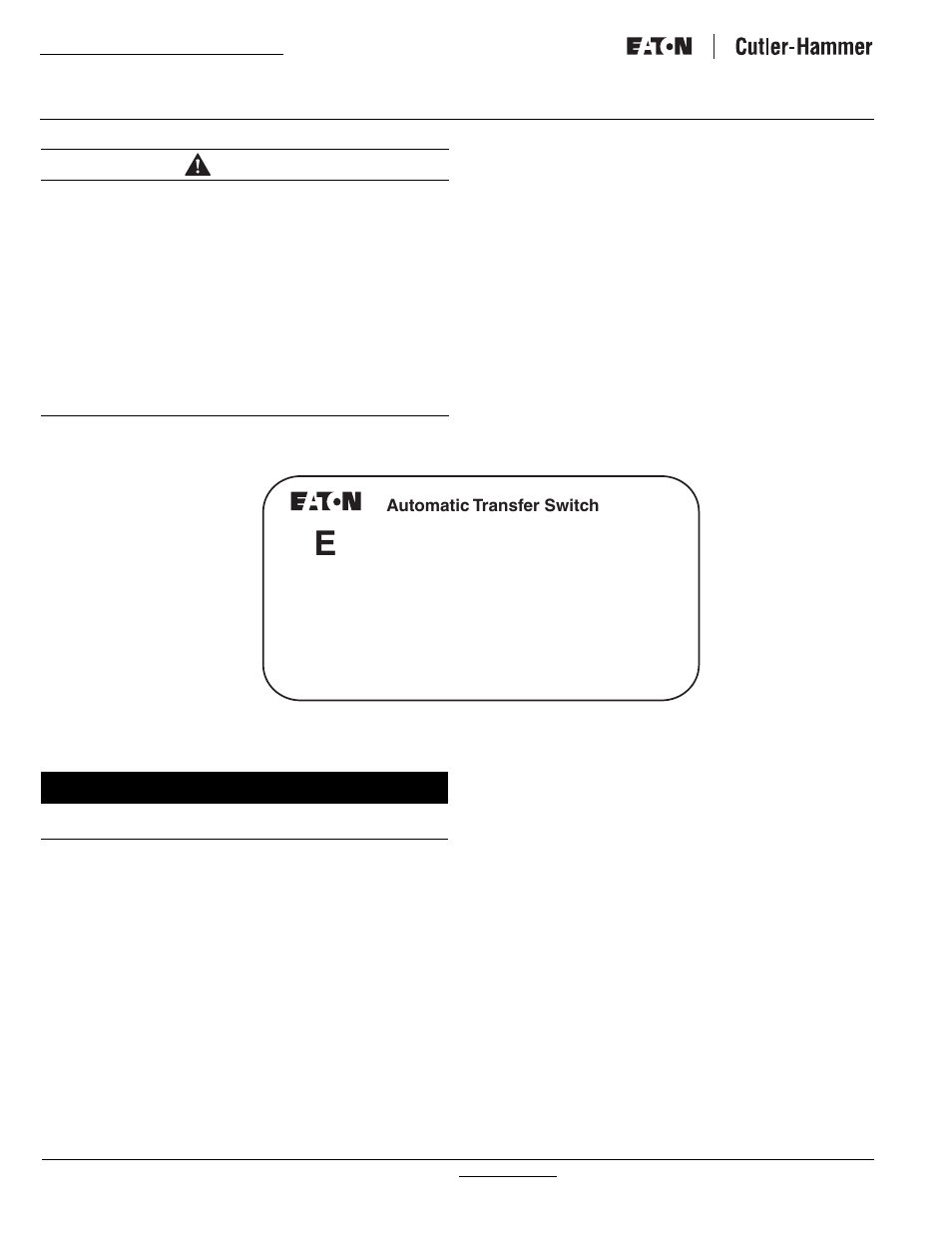 Instructional booklet, Warning, Notice | Fixed and drawout magnum transfer switches, Automatic transfer switch | Eaton Electrical Magnum Transfer Switch User Manual | Page 2 / 36