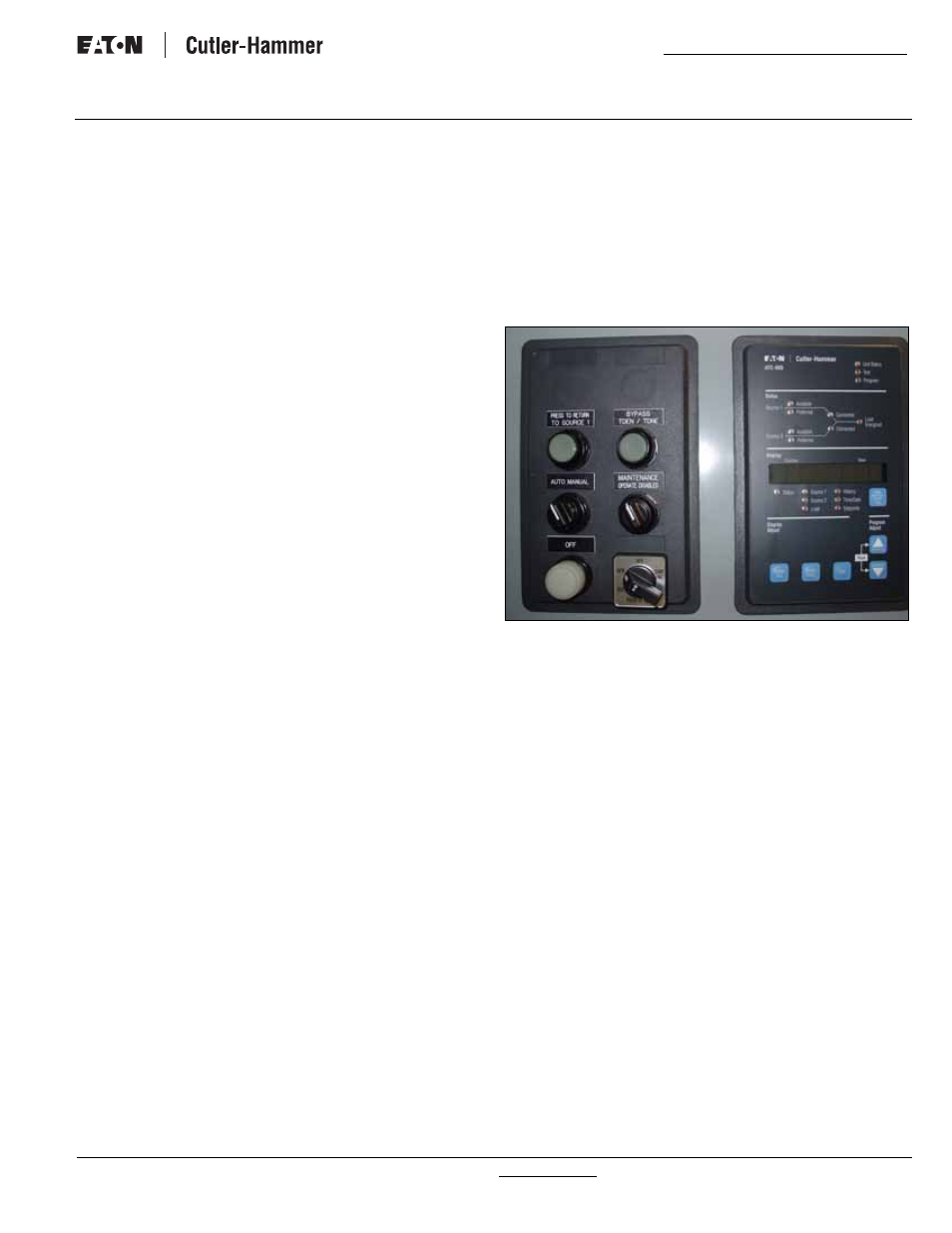 Instructional booklet, Fixed and drawout magnum transfer switches | Eaton Electrical Magnum Transfer Switch User Manual | Page 25 / 36