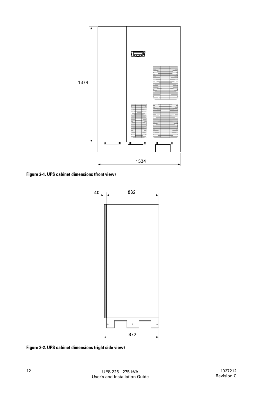 Eaton Electrical UPS 225275 kVA Powerware 9395 User Manual | Page 12 / 74