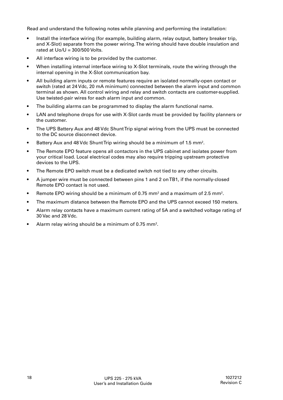 Eaton Electrical UPS 225275 kVA Powerware 9395 User Manual | Page 18 / 74