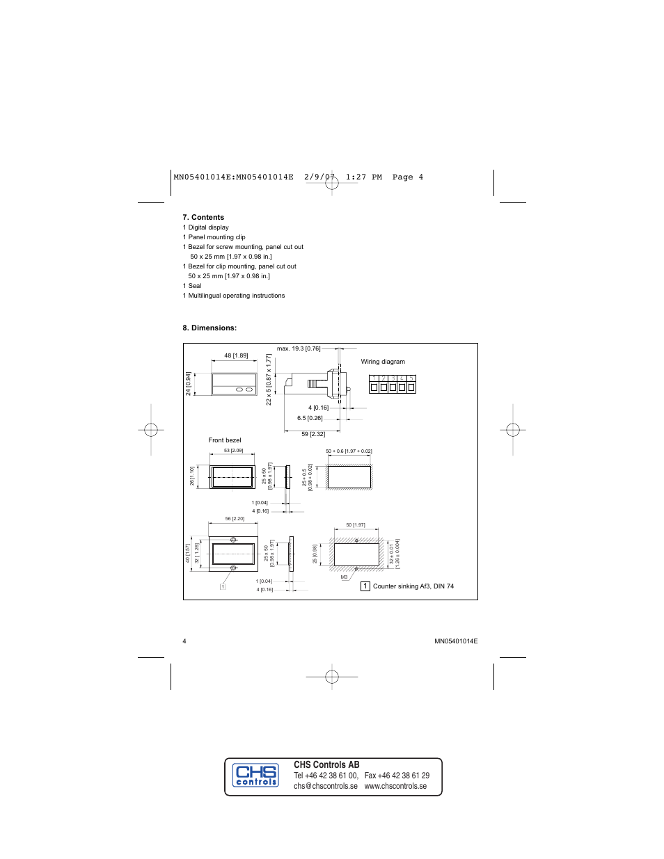 Chs controls ab | Eaton Electrical MN05401014E User Manual | Page 4 / 20