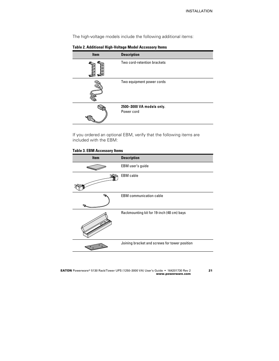 Eaton Electrical Powerware 5130 Rack/Tower UPS 1250-3000 VA User Manual | Page 27 / 74