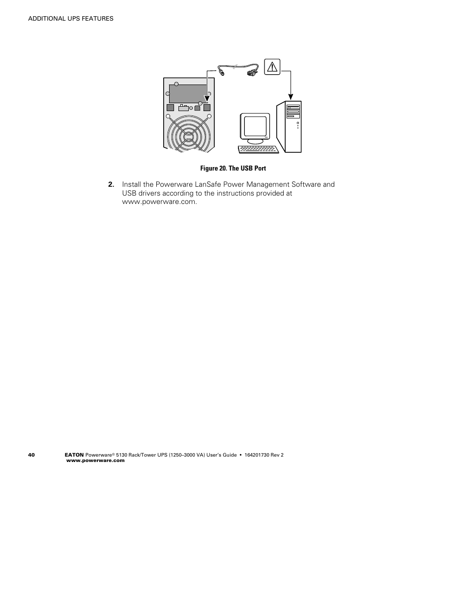 Eaton Electrical Powerware 5130 Rack/Tower UPS 1250-3000 VA User Manual | Page 46 / 74