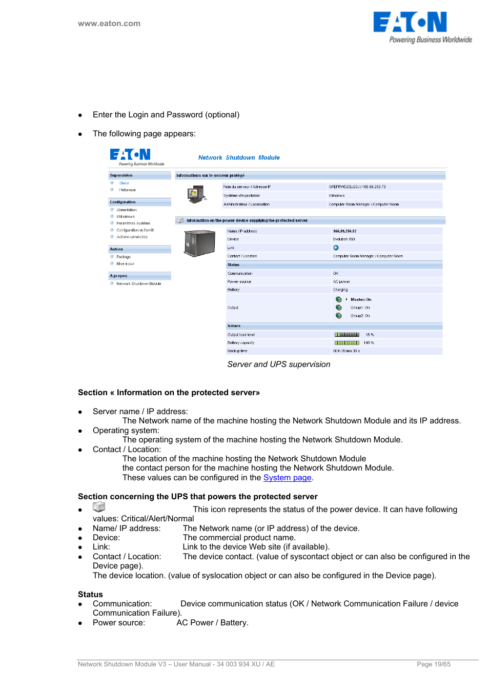Eaton Electrical V3 User Manual | Page 20 / 65