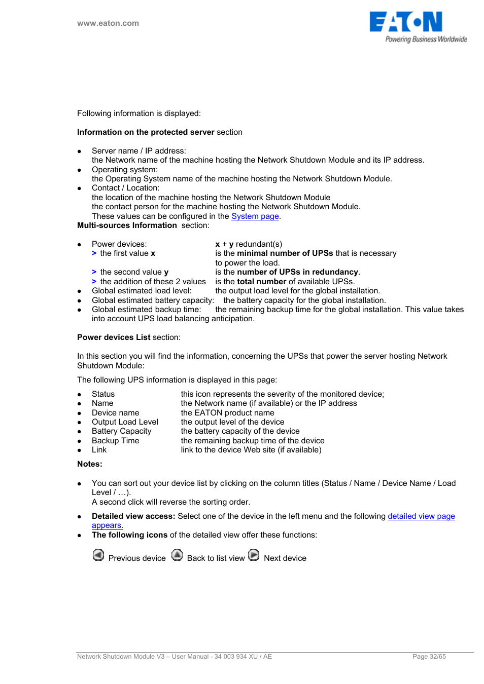 Eaton Electrical V3 User Manual | Page 33 / 65