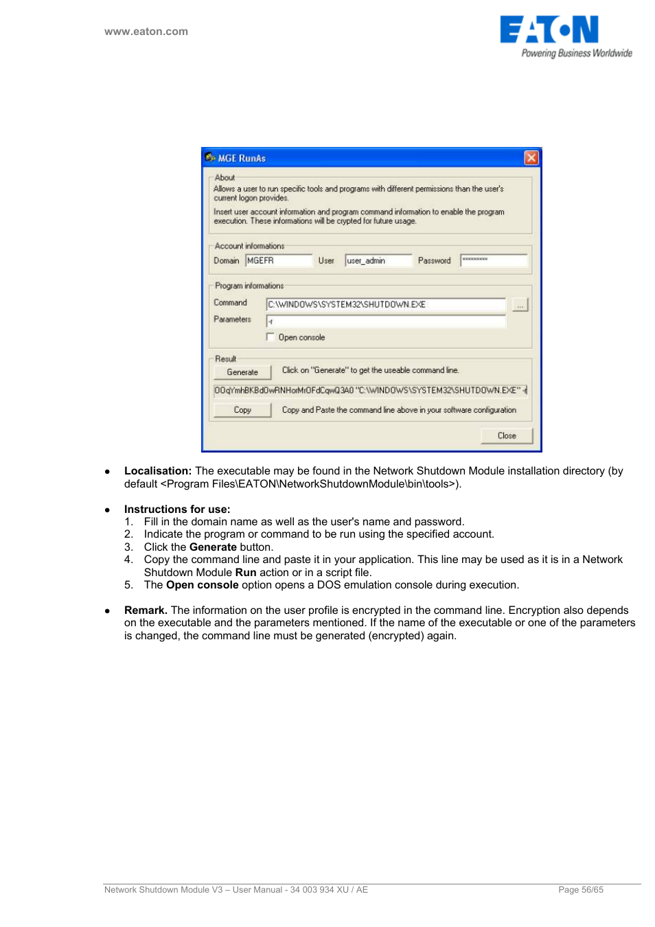 Eaton Electrical V3 User Manual | Page 57 / 65