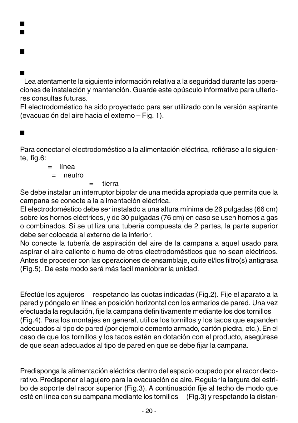 Lea y guarde estas instrucciones | Elitair ZN-36 User Manual | Page 20 / 32