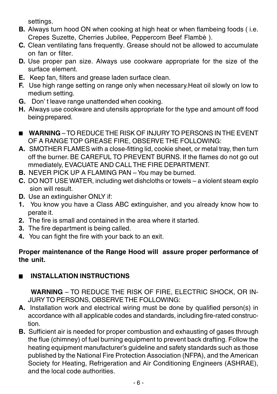 Elitair MC-I-6090 User Manual | Page 6 / 12