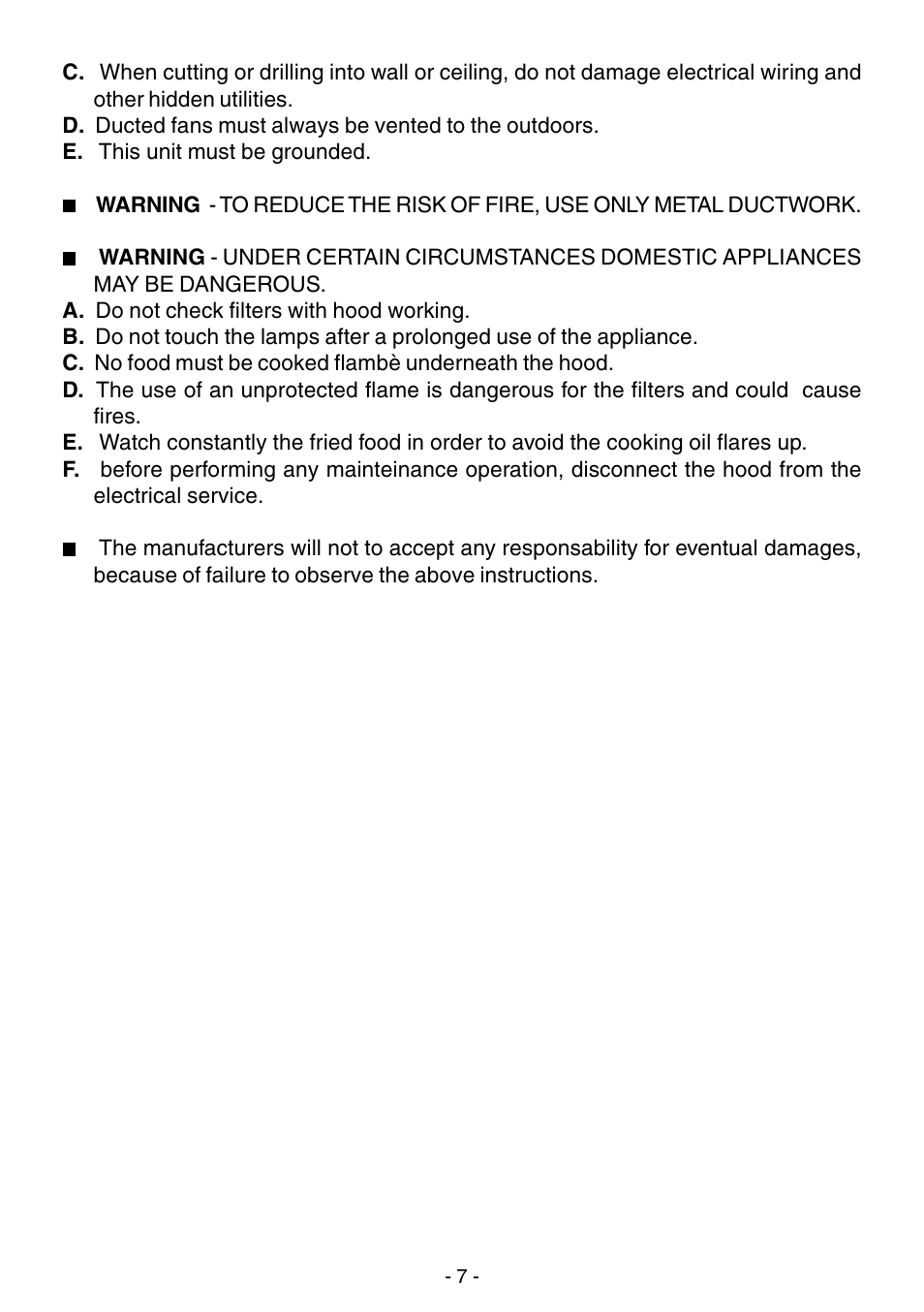 Elitair MC-I-6090 User Manual | Page 7 / 12